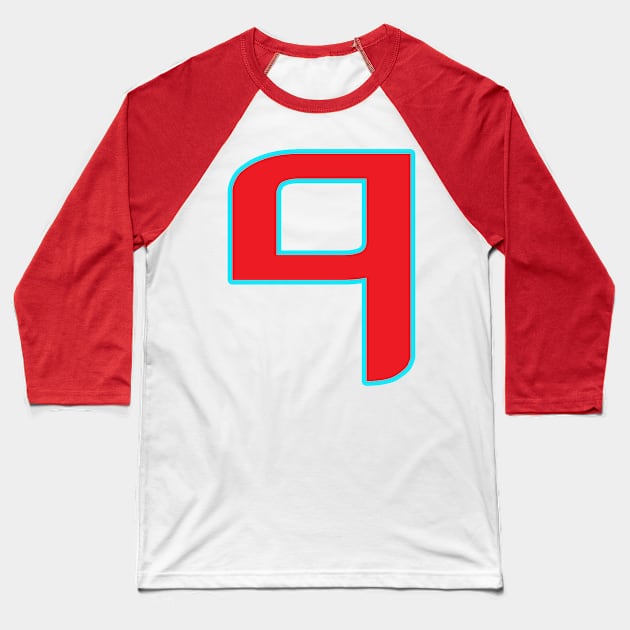 funny numbers Get your luck number 9 Baseball T-Shirt by yacineshop